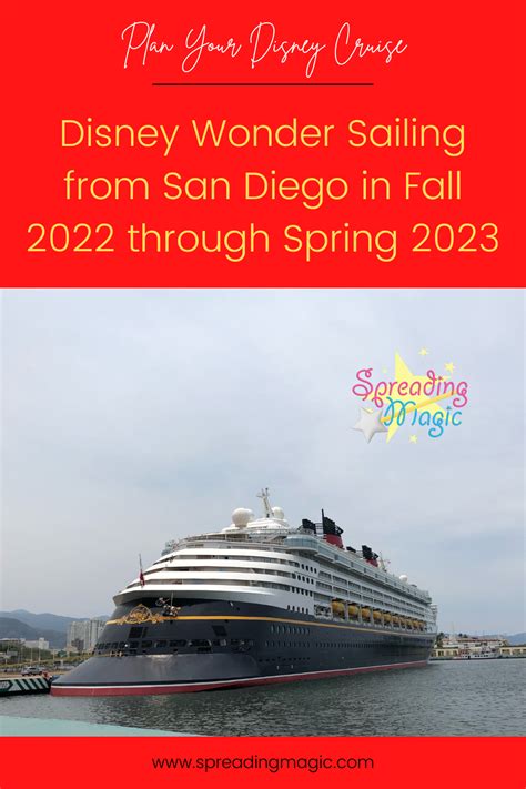 Disney Wonder to Sail from San Diego Fall 2022 through Spring 2023