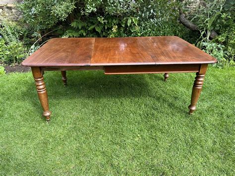 Antique Mahogany Extending Dining Table 6 / 8 Seater | eBay