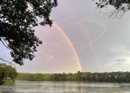 Lake Ripple, Grafton MA, 29 June 2023: Lightning and a Double Rainbow ...