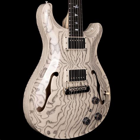 PRS Private Stock 9137 Hollowbody II White Washed Ash with Black Grainfill - WildCat Guitars