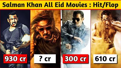 15 Complete Salman Khan Eid Movies Box Office Collection | Hit And Flop ...