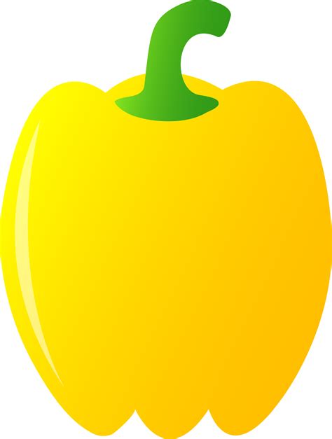 Yellow Bell Pepper - Free Clip Art