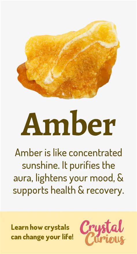 Amber Healing Properties & Benefits | Crystal Curious