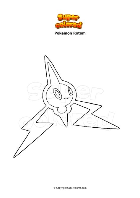 Rotom Coloring Pages - Free Pokemon Coloring Pages Printables