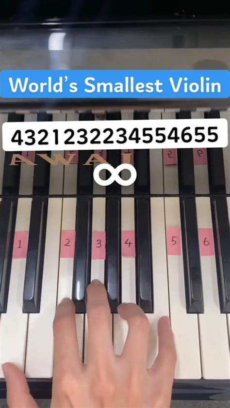 world's smallest Violin I Piano lessons I Piano key in 2022 | Piano music, Piano tutorials songs ...