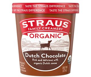 Organic Dutch Chocolate Ice Cream - Straus Family Creamery