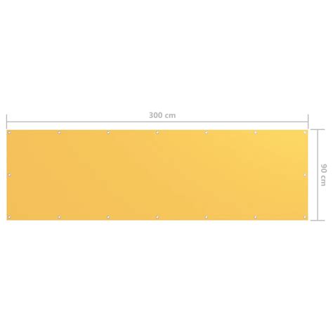Balcony Screen Yellow 90×300 cm Oxford Fabric – Home and Garden | All ...