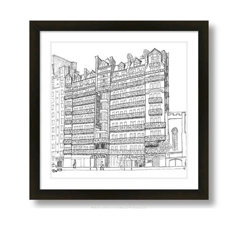 Chelsea Hotel NYC New York City Art Print Hand Drawing - Etsy