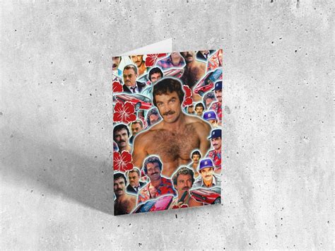 Tom Selleck Card Tom Selleck Greeting Card - Etsy