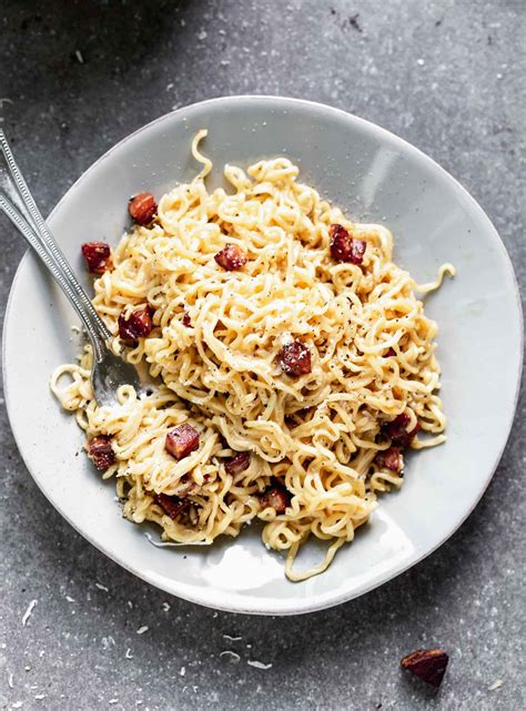 5-Ingredient Ramen Carbonara - Cooking for Keeps