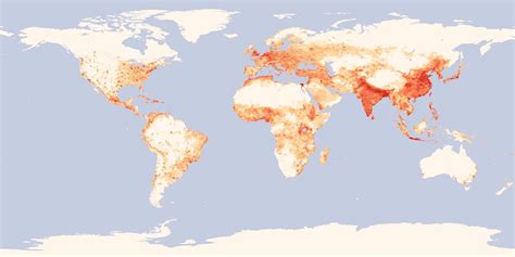 Damon Van Voorhis-Map Catalog: An example of a dot map (Using world population density)