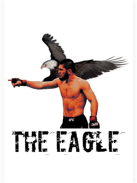 "Khabib THE EAGLE" Poster for Sale by NadeemSArt | Redbubble