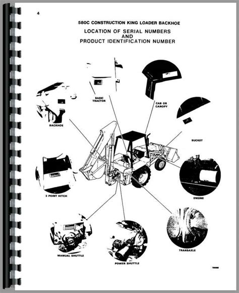 Case 580C Tractor Loader Backhoe Parts Manual