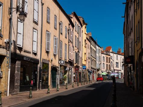 View of the Streets of Small Town Riom, France Editorial Image - Image of historic, house: 262672220