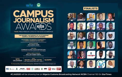 Campus Journalism Awards Holds Saturday, December 12