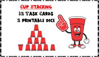 Cup Stacking Challenges by Health Wellness and All That Shaz | TPT