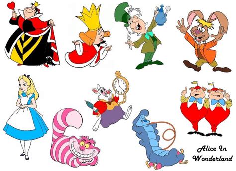 Alice In Wonderland Printable Characters