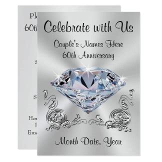 60th Wedding Anniversary Invitations & Announcements | Zazzle.co.uk