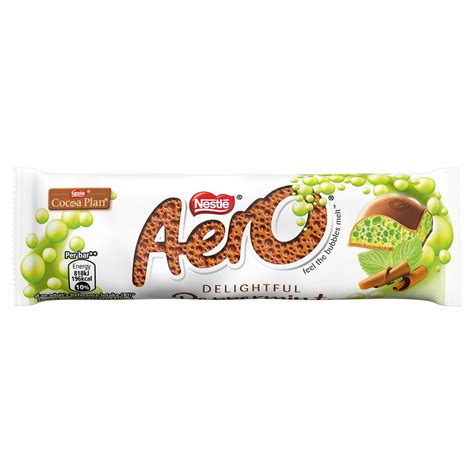 Aero Bubbly Peppermint Mint Chocolate Bar 36g | Single Chocolate Bars & Bags | Iceland Foods