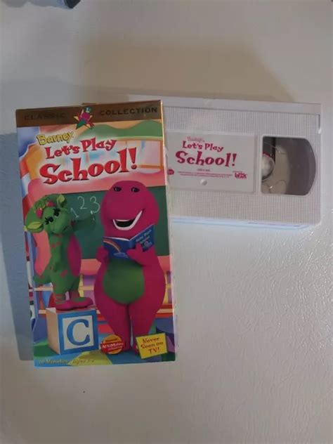 BARNEY LETS PLAY School VHS VIDEO 1999 Actimates Compatible £9.46 - PicClick UK