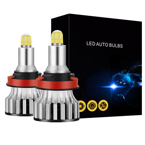 H11 LED Headlight Bulbs, 24 CSP 8 Sides 360 Degree Car Led Lighting ...