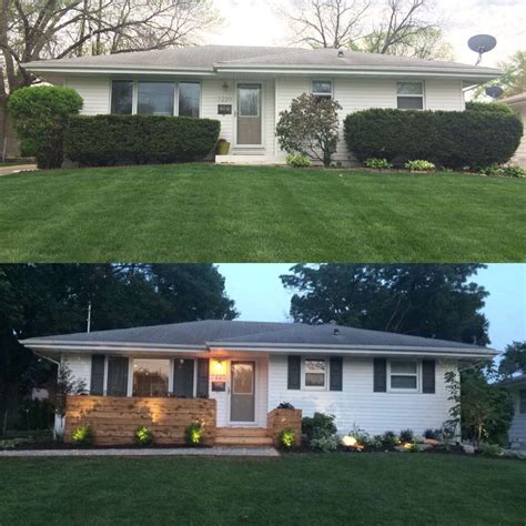 Before and After. Complete remodel. New deck and landscaping. Done by ...