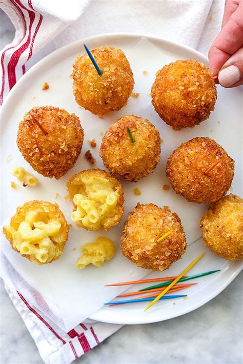 Fried Mac n Cheese Balls | foodiecrush.com | Mac and cheese balls ...