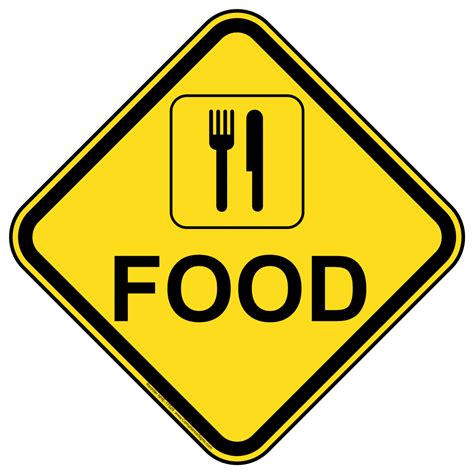 Food Table Sign