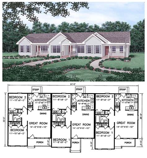 Triplex Floor Plans - floorplans.click