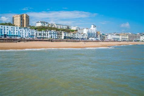 View of Hastings Town and Beach Front from Hastings Pier. Editorial Image - Image of england ...