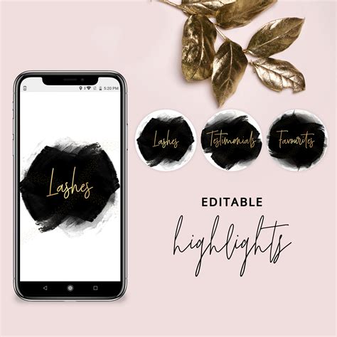 Editable Instagram Highlights Template - IG Highlights Set - Instant