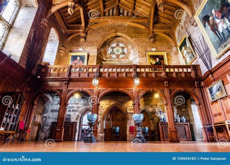 Long Exposure of the Interior of the Kingâ€™s Hall of Bamburgh Castle ...