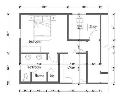 Master Bedroom Floor Plans With Measurements - floorplans.click