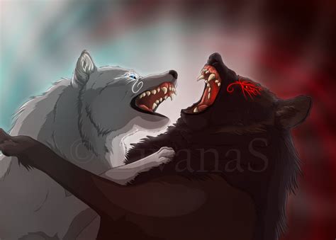 Skoll vs. Hati: My Brother by LivanaS on DeviantArt