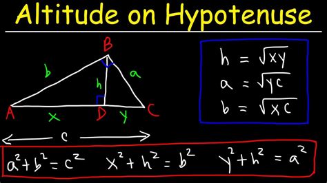 Altitude on Hypotenuse Theorem - Geometry Practice Problems - YouTube