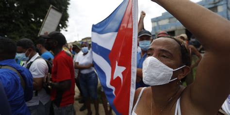 Cuban president Miguel Díaz-Canel called on supporters to fight in the streets as anti ...