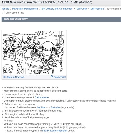 What Is the Correct Fuel Pump Pressure?