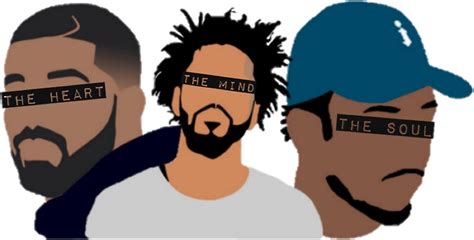 "Drake, J Cole, Kendrick Lamar (Heart, Mind, Soul)" Stickers by Sam ...