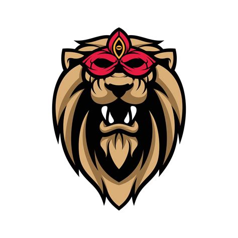 Lion Mask Mascot Logo Design Vector 20532669 Vector Art at Vecteezy