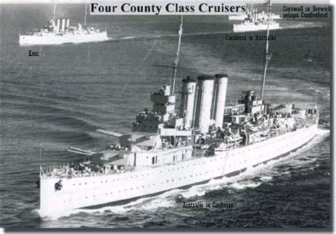 Ahoy - Mac's Web Log - I have been asked to identify these 4 County Class cruisers