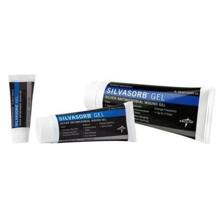 Hydrogel SilvaSorb Silver Antimicrobial Wound Gel 1.5 Oz