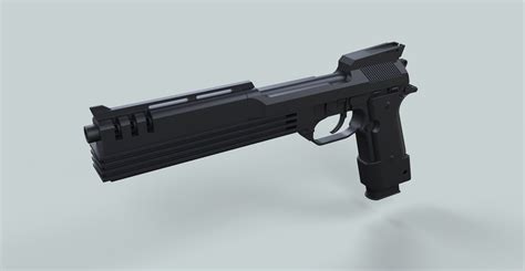 Auto-9 gun from RoboCop 3D model | CGTrader