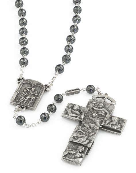 Silver Rosary Beads