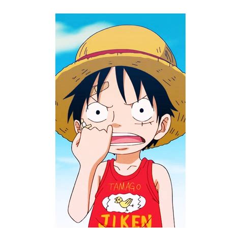 Download Luffy Funny Nose-picking Pose Wallpaper | Wallpapers.com