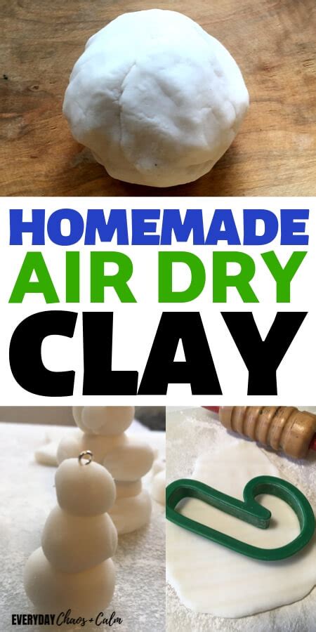 How To Make Homemade Air Dry Clay For Craft Projects