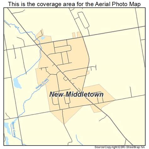 Aerial Photography Map of New Middletown, OH Ohio