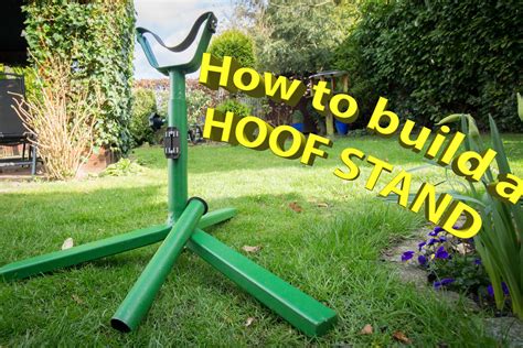 DIY Hoof Stand #hoofstand #hoofstands #diy #horse #horses #horseshoe #howto #selfmade #craftling ...