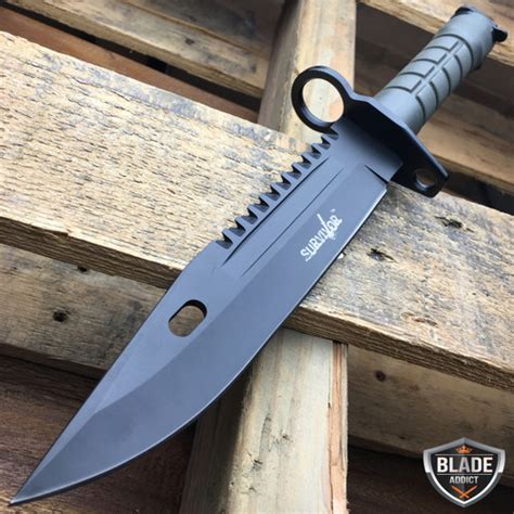 13" Bayonet Military Tactical Survival Hunting Knife Fixed Blade Rambo Army - MEGAKNIFE