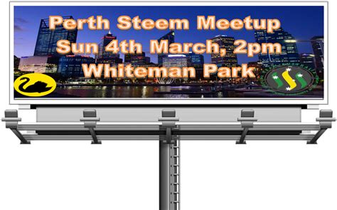 Download Perth Steem Meetup Billboard Advertisement | Wallpapers.com