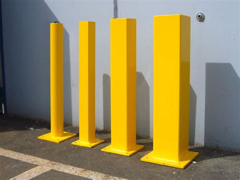 Square Steel Bolt Down Bollards « BC Site Service